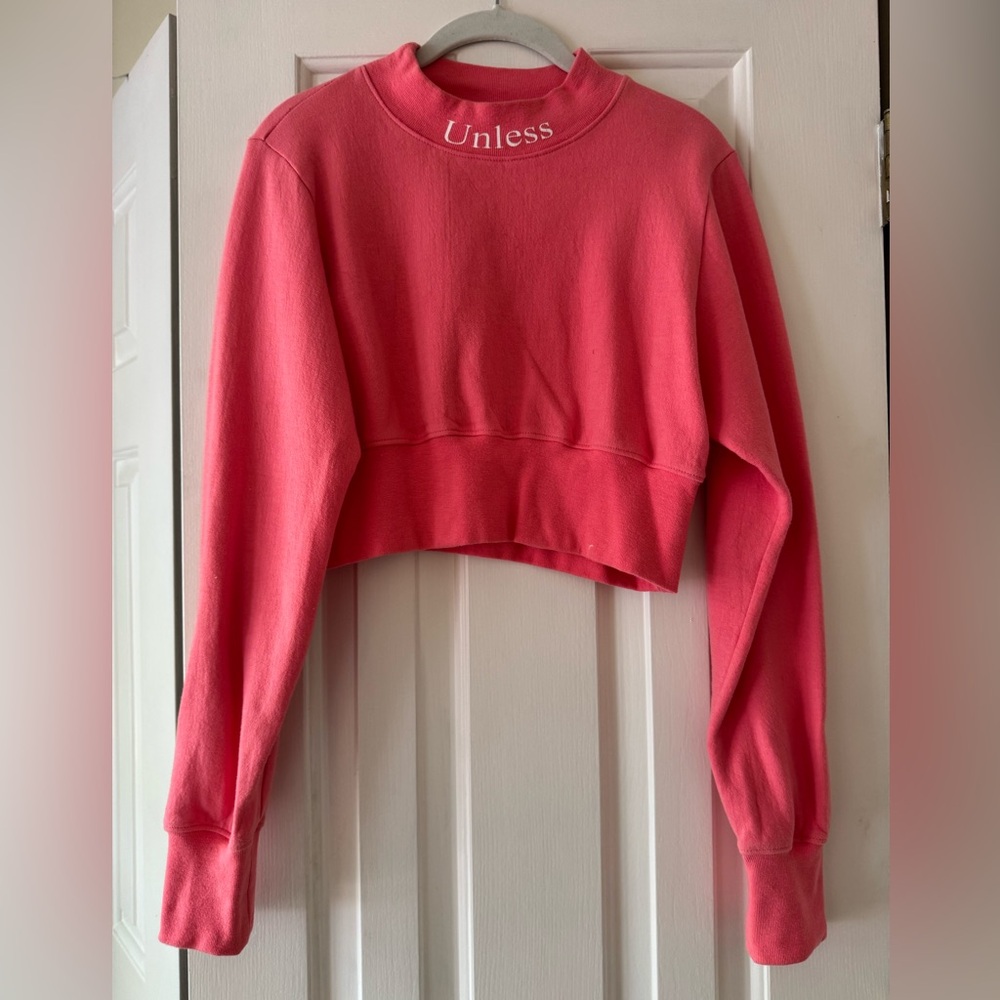 JI OH ‘Unless Otherwise’ Cropped Sweatshirt - Size Small